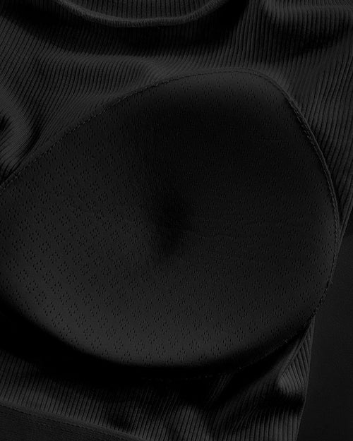 Top Manga Corta Ribbed Sculpt Built in Bra